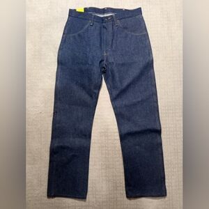 Rustler Heavy Denim Regular Fit Dark Wash Blue Jeans Mens Size 34×29 New